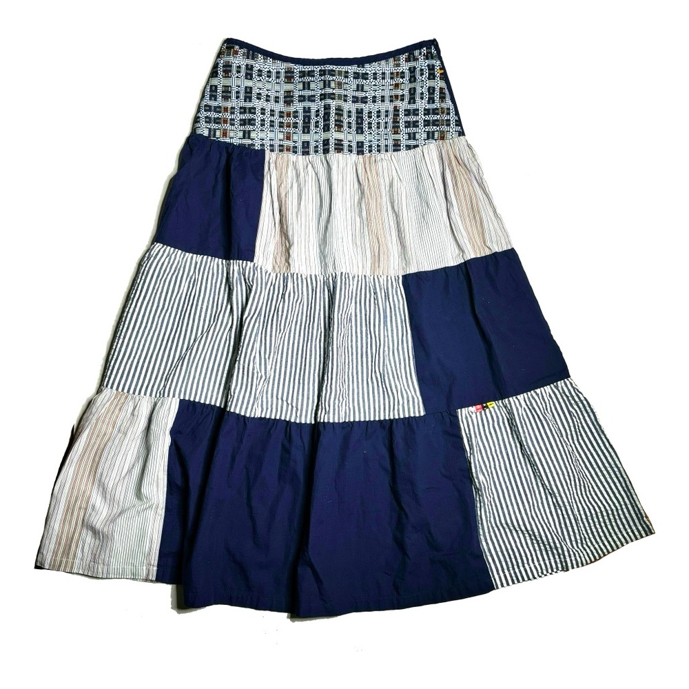OILILY PATCHWORK MIDI SKIRT